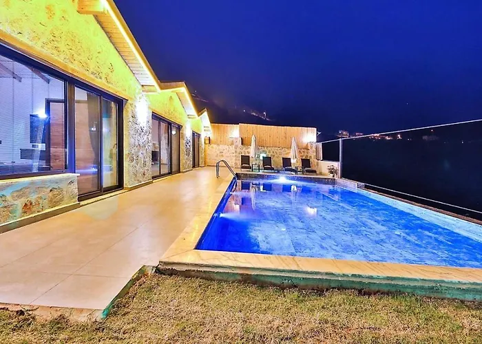 Ulugoel 2 Bedroom Secluded With Private Pool Hot Tub * Kalkan