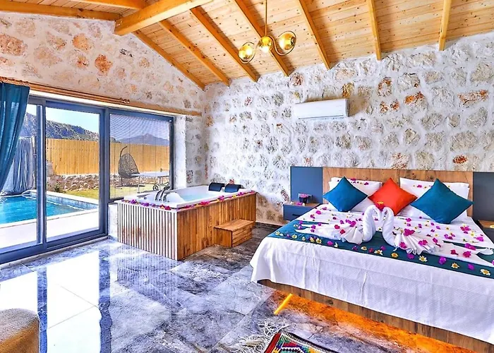 Villa Ulugoel 2 Bedroom Secluded With Private Pool Hot Tub Kalkan