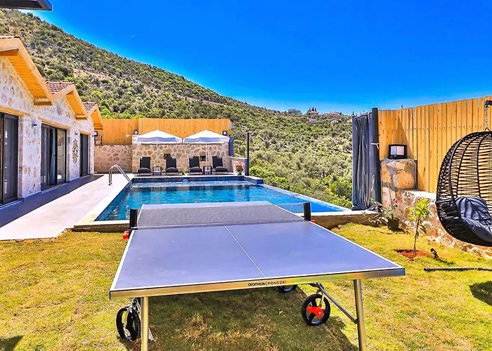 Ulugoel 2 Bedroom Secluded With Private Pool Hot Tub Villa Kalkan